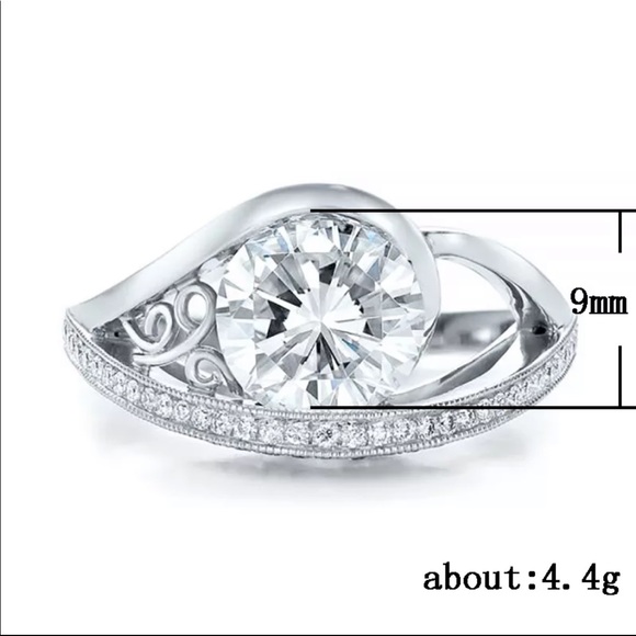 New 925 Silver Eye Luxury Diamond Ring 💍 - Picture 10 of 10